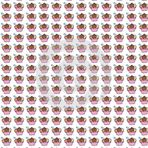 Ice cream gift card or cloth,npattern, repeating pattern,