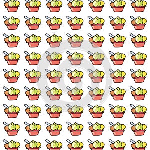 Ice cream ,gift card or cloth, pattern, repeating pattern,