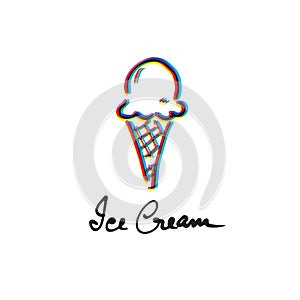 Ice cream icon blurry vision