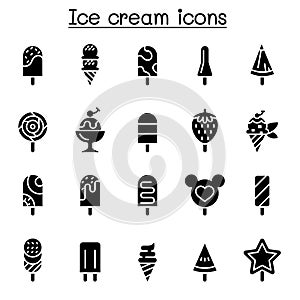 Ice cream icon set