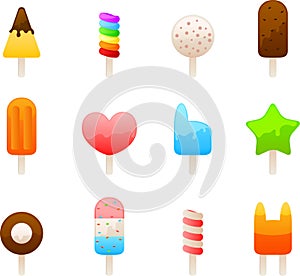 ice cream icon set