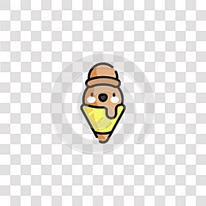 ice cream icon sign and symbol. ice cream color icon for website design and mobile app development. Simple Element from birthday