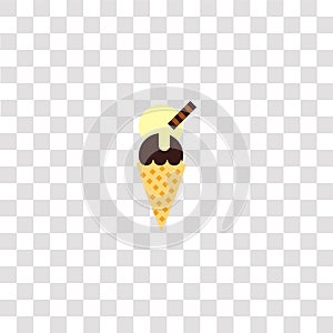 ice cream icon sign and symbol. ice cream color icon for website design and mobile app development. Simple Element from gastronomy