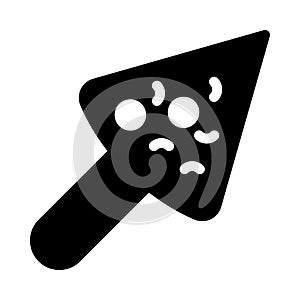 Ice cream vector glyph flat icon