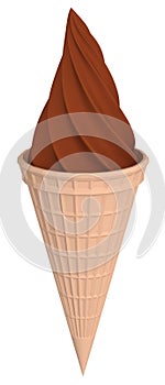 ice cream isolated over white