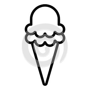 Ice cream line icon 