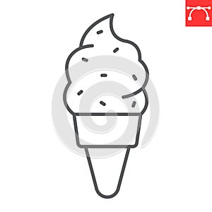 Ice cream line icon