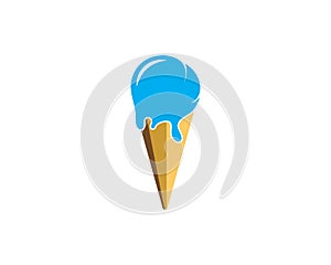 ice cream logo vecctor template