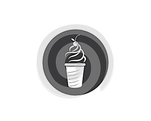 ice cream logo vecctor template