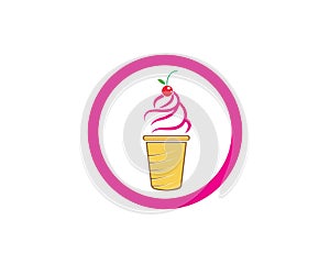 ice cream logo vecctor template