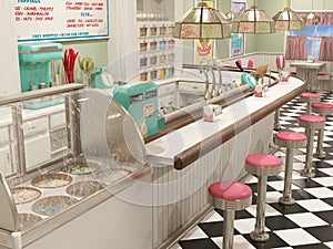 Ice Cream Parlor, Siop, Confections, Restaurant photo