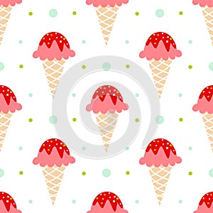 Ice cream pattern