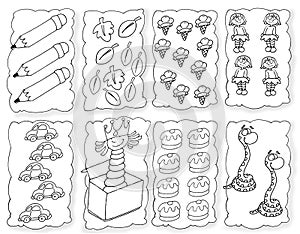 ice cream pencils snake leaves and sweet chine coloring humorous children