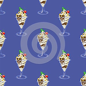 Ice Cream Seamless Pattern