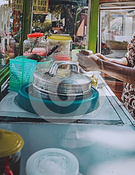 Ice Cream Seller On Duty