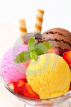 Ice cream sundae