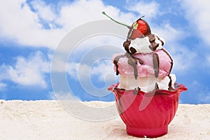 Ice-cream Sundae photo