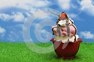 Ice-cream Sundae photo