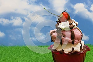 Ice-cream Sundae photo