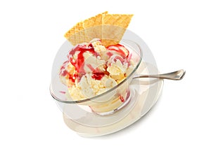 Ice Cream With Topping