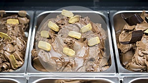 Ice cream variegated chocolate