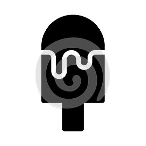 Ice cream vector glyph flat  icon