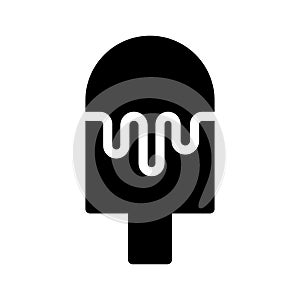 Ice cream vector glyph flat  icon