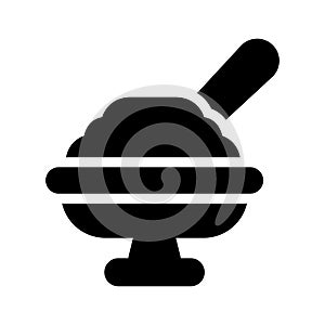 Ice cream vector glyph flat  icon