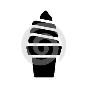 Ice cream vector glyph flat  icon