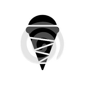 Ice cream vector glyph flat icon