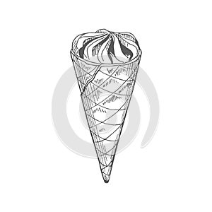 Ice cream wafer cone