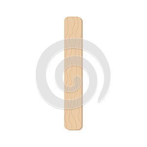 Ice cream wooden sticks flat vector illustrations set Ecological material Eco friendly food accesories isolated cliparts