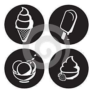 Ice creame icons set