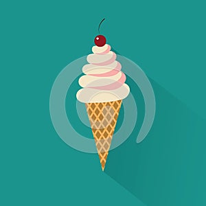 Ice crem cone icon