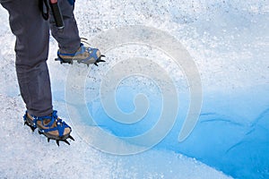 Ice Crevasse - Crampons - Patagonia - Chile