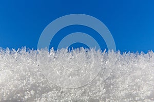 Ice crystal blue sky p