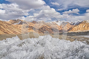 Ice crystals in Tajikistan