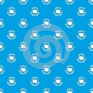 Ice cube pattern vector seamless blue