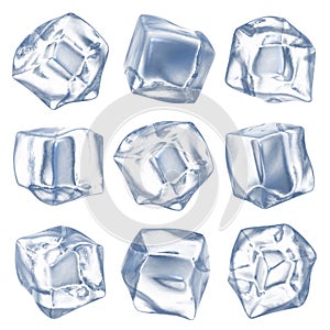 Ice cubes photo