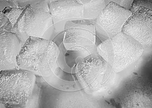 Ice cubes background, ice cube texture or background It makes me feel fresh and feel good.