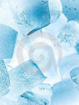 Ice cubes background, ice cube texture or background It makes me feel fresh and feel good.