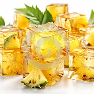 ice cubes with pineapple juice ice cubes made with pineapple j