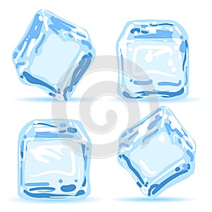 Ice cubes set photo