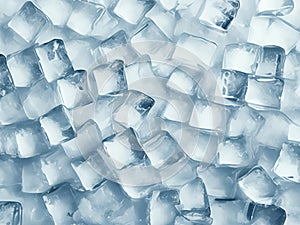 ice cubes texture, close up