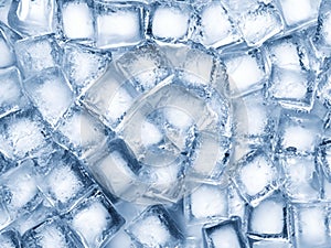 ice cubes texture, close up