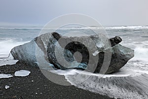 Ice detail on beach