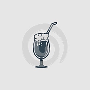 The ice drink monogram logo inspiration