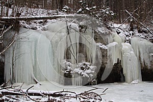 Ice fall, Slovak Paradise National park, Slovakia