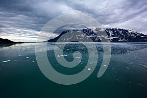 Ice field dark clouds