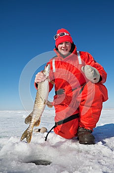 Ice fisherman